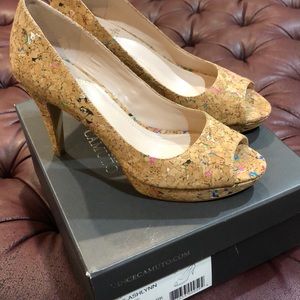 Vince Camuto Ashlyn Colorful Cork Pumps
